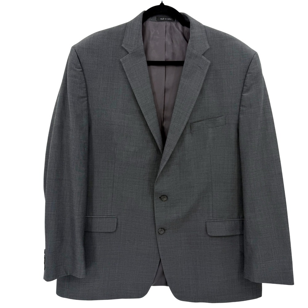 Lauren Ralph Lauren Men's Gray Wool Blend Suit Jacket Blazer Sport Coat 50L